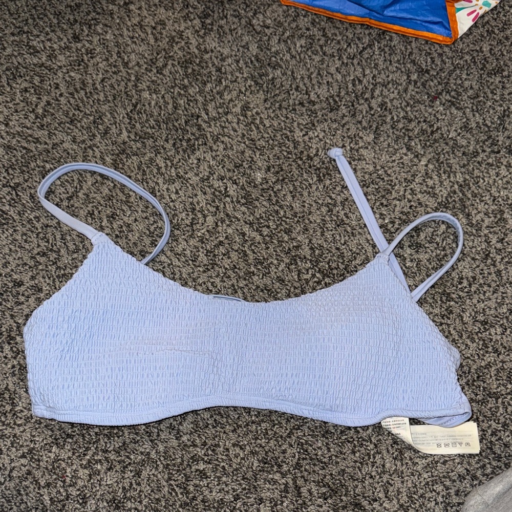 Light Blue adjustable bikini top